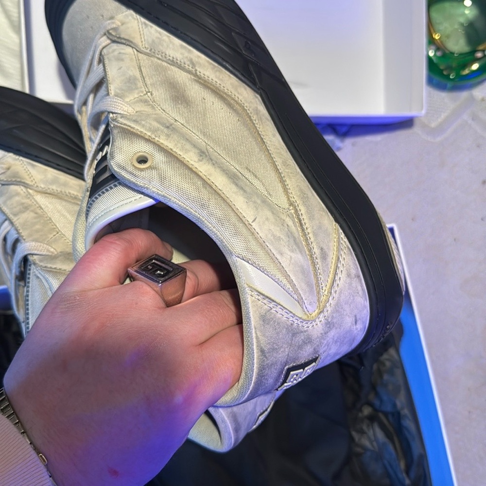 Givenchy Cream and Black Sneakers